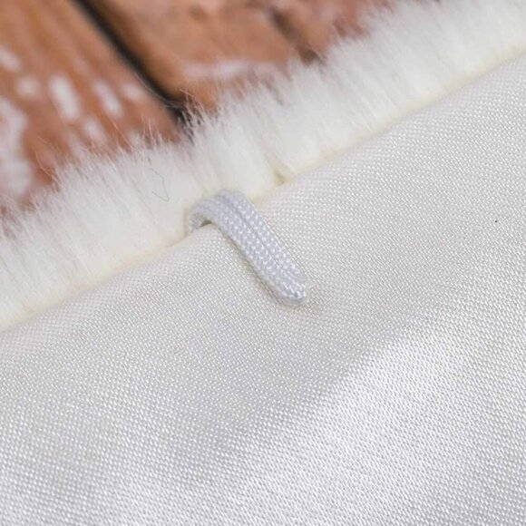 Women's 1920s Faux Fur Shawl Bridal Wedding Fur Wraps and Bolero Shrug Faux Mink - Picture 5 of 9